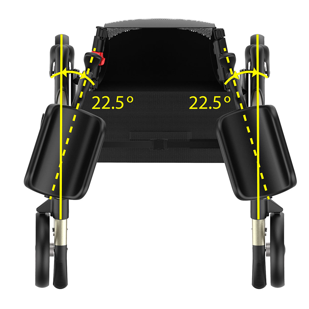 Birkenrot® Rollator Navigon Drehbare Unterarmauflagen – Image 3
